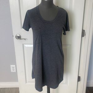 Bobi Los Angeles A line t-shirt dress - Grey/Gray